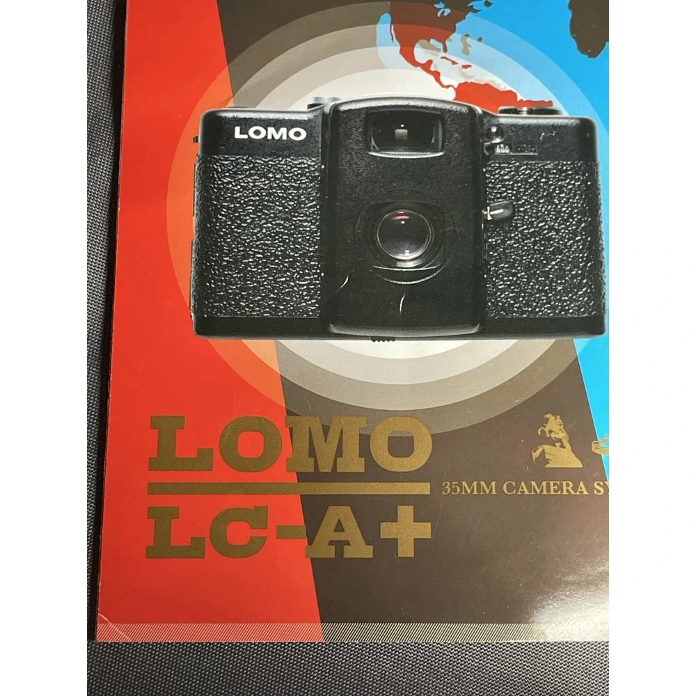 Vintage Lomography Fisheye 2 35mm Camera Bundle w/ Cap/Viewfinder/Booklets